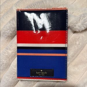Kate Spade Red and Blue Striped Card Holder